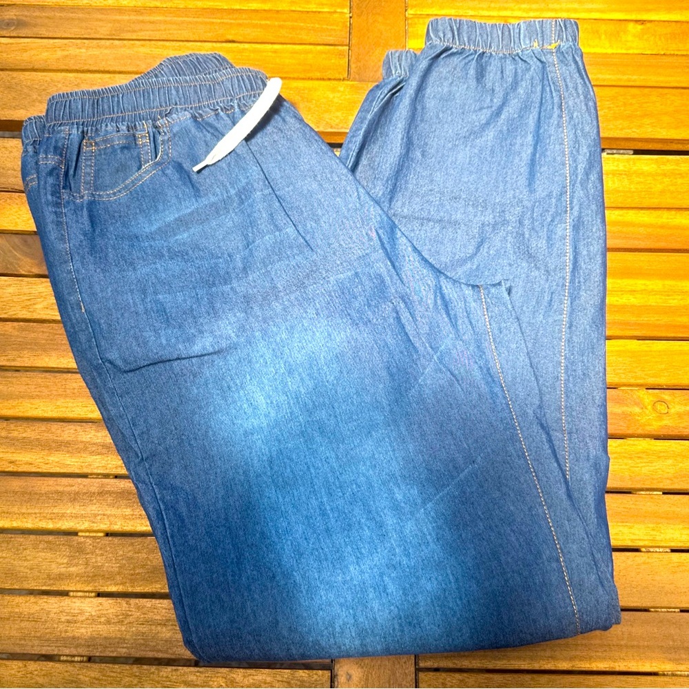 Denim joggers